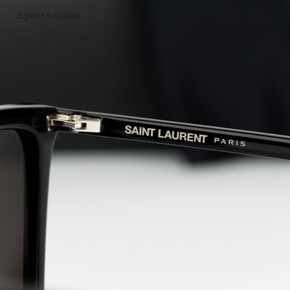Saint Laurent Men Sunglasses Black Square SL474 001 BRAND NEW - Picture 7 of 13